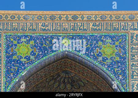 Tilya Kori Madrasa, Samarkand, Usbekistan Stockfoto