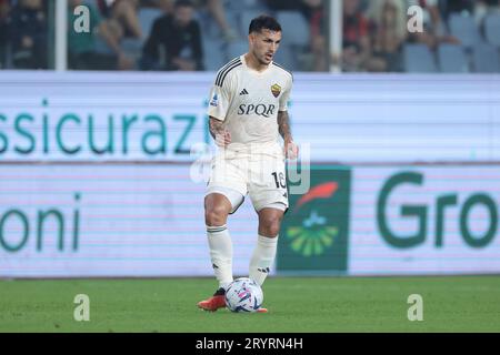 Genua, Italien. September 2023 28. Leandro Paredes von AS Roma während des Spiels der Serie A in Luigi Ferraris, Genua. Auf dem Bild sollte stehen: Jonathan Moscrop/Sportimage Credit: Sportimage Ltd/Alamy Live News Stockfoto