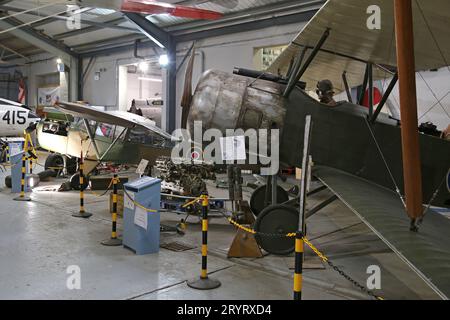 Sopwith Strutter (Nachbau), RAF Manston History Museum, Manston, Ramsgate, Isle of Thanet, Kent, England, Großbritannien, Großbritannien, Europa Stockfoto