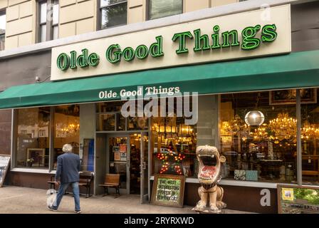 Olde Good Things Antiquitätenladen an der Upper Westside von Manhattan NYC Stockfoto