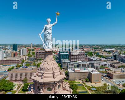 Luftaufnahme Des Texas State Capitol In Austin Texas Stockfoto