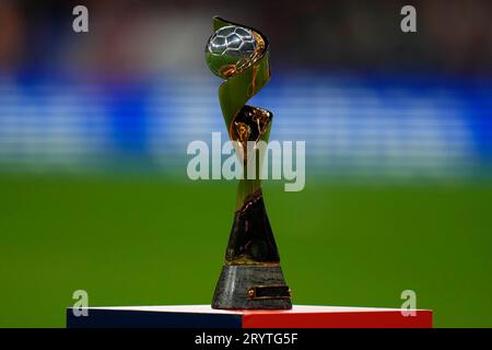 Madrid, Spanien. Oktober 2023. Während des La-Liga-Spiels zwischen Atletico de Madrid und Cadiz CF spielte er am 1. Oktober im Civitas Metropolitano Stadion in Madrid. (Foto: Cesar Cebolla/PRESSINPHOTO) Credit: PRESSINPHOTO SPORTS AGENCY/Alamy Live News Stockfoto