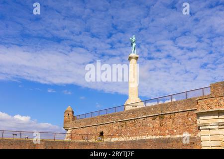 Pobednik-Denkmal und Festung Kalemegdan in Belgrad, Serbien, Sommer Stockfoto