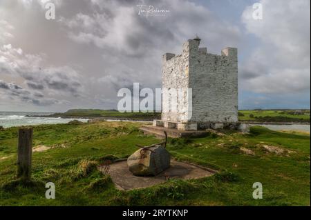 Der Isle Head Lighthouse oder das Navigation Beacon auf der isle of Whithorn in Dumfries und Galloway Stockfoto