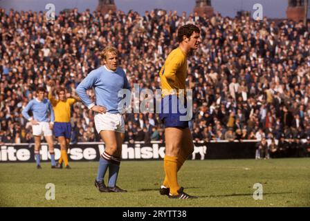 Aktenfoto vom 23.08.1969 von Francis Lee aus Manchester City. Der ehemalige Manchester City-Spieler und Vorsitzende Francis Lee ist im Alter von 79 Jahren gestorben. Ausgabedatum: Montag, 2. Oktober 2023. Stockfoto