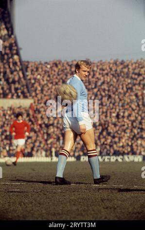 Dateifoto vom 8. März 1969 von Francis Lee aus Manchester City. Der ehemalige Manchester City-Spieler und Vorsitzende Francis Lee ist im Alter von 79 Jahren gestorben. Ausgabedatum: Montag, 2. Oktober 2023. Stockfoto