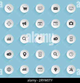 seo-Vektorsymbole Stock Vektor