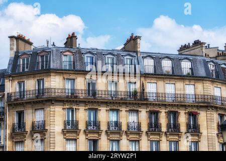 Pariser Apartmentkomplex Stockfoto