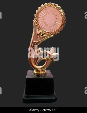 Golden momento Award Golden Award Memento Award Golden Excellence Award Gold Winner Award mit drei Sternen Stockfoto