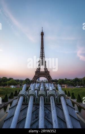Eiffelturm vom Trocadero Stockfoto
