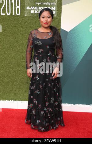 London, Großbritannien. Oktober 2018. Yalitza Aparicio nimmt an der UK Premiere und Journey Gala Screening von „Roma“ im Embankment Gardens Cinema in London Teil. (Foto: Fred Duval/SOPA Images/SIPA USA) Credit: SIPA USA/Alamy Live News Stockfoto