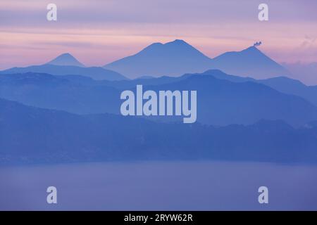 Vulkan in Guatemala Stockfoto