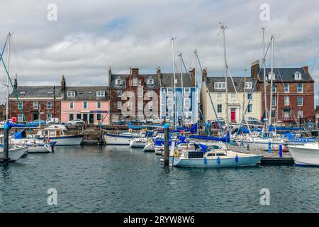 Die Fischerstadt Arbroath in Angus, Schottland Stockfoto