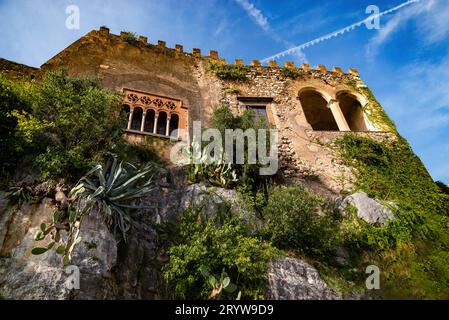 Details der Burg Lancellotti, erbaut im 13. Jahrhundert in Lauro Avellino Stockfoto