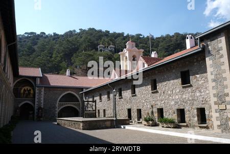 Das christlich-orthodoxe Kloster Kykkos im Troodos-Gebirge auf zypern Stockfoto