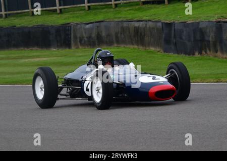 Federico Buratti, Lotus-BRM 24, Glover Trophy, ein 25-minütiges Rennen für Grand-Prix-Autos mit 1½-Liter-Motor, das auf Strecken in Großbritannien und Europa startete Stockfoto