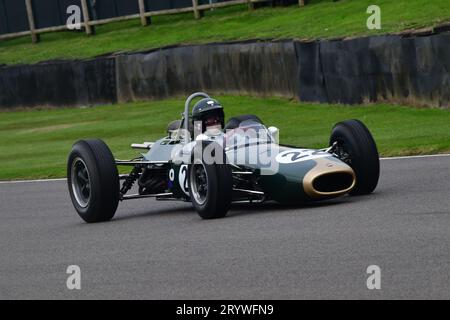 James King, Brabham-Climax BT7, Glover Trophy, ein 25-minütiges Rennen für 1½ Liter-Motoren, das auf Strecken in Großbritannien und Europa antrat, BE Stockfoto