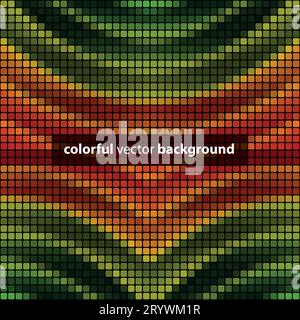 Abstrakter Mehrfarbiger Mosaikfliesen-Texturhintergrund Stock Vektor