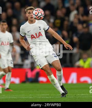 London, Großbritannien. September 2023 30. 30. September 2023 - Tottenham Hotspur gegen Liverpool - Premier League - Tottenham Hotspur Stadion Tottenham Hotspur ist Micky van de Ven im Spiel gegen Liverpool. Picture Credit: Mark Pain/Alamy Live News Stockfoto