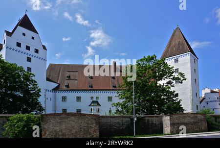 Neues Schloss in Ingolstadt an der Donau in Oberbayern Stockfoto