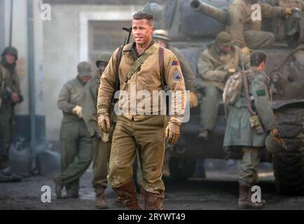 FURY 2014 Sony Pictures veröffentlicht Film mit Brad Pitt Stockfoto