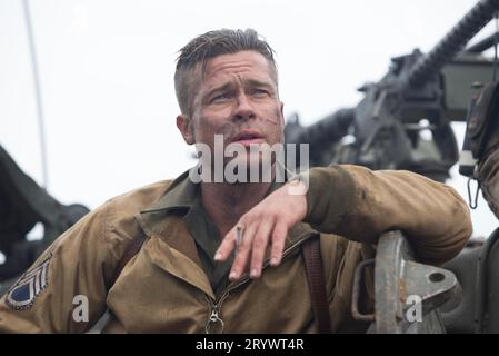 FURY 2014 Sony Pictures veröffentlicht Film mit Brad Pitt Stockfoto