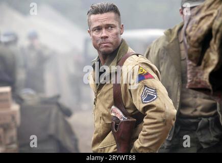 FURY 2014 Sony Pictures veröffentlicht Film mit Brad Pitt Stockfoto