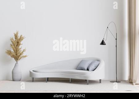 Großes weißes Living room.interior Design Stockfoto