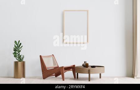 Großes weißes Living room.interior Design Stockfoto