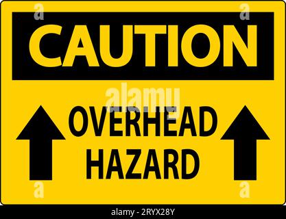 Vorsichtshinweis „Gefahr Durch Überkopf“ Stock Vektor