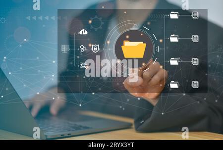 Dokumentenmanagementsystem (DMS) Stockfoto