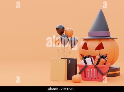 Happy Halloween Hintergrundbanner Stockfoto