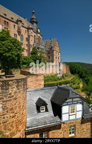 Das Landgrafenschloss am Schlossberg, Marburg an der Lahn, Hessen, Deutschland, Europa Stockfoto