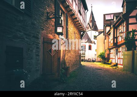 Beeindruckendes Timber Frame Juwel in der Altstadt von Itstein Stockfoto