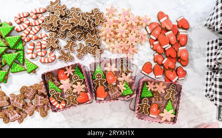 Selbstgemachtes Weihnachtsgeschenk Stockfoto