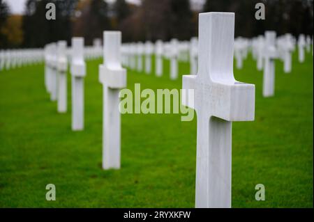 Luxembourg American Cemetery and Memorial in Hamm, Luxembourg City, Luxemburg. Stockfoto