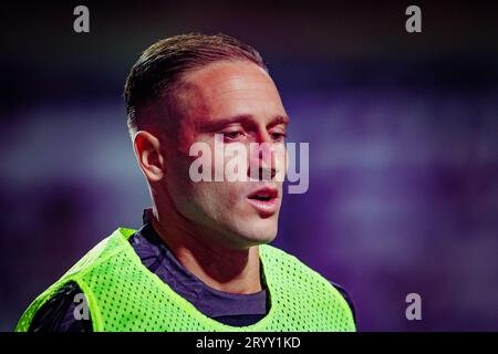 Nuno Santos während des Spiels der Liga Portugal Betclic 23/24 zwischen dem SC Farense und Sporting CP im Estadio de Sao Luis, Faro. (Maciej Rogowski) Stockfoto