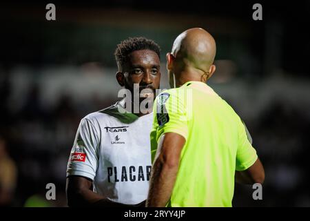 X während des Spiels der Liga Portugal Betclic 23/24 zwischen SC Farense und Sporting CP im Estadio de Sao Luis, Faro. (Maciej Rogowski) Stockfoto