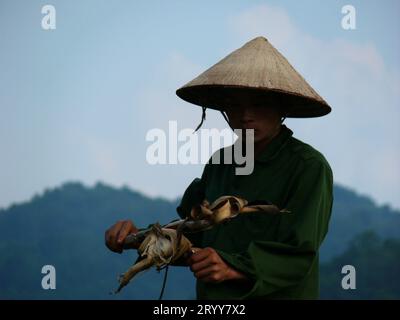 Cao Bang im Norden Vietnams. Stockfoto