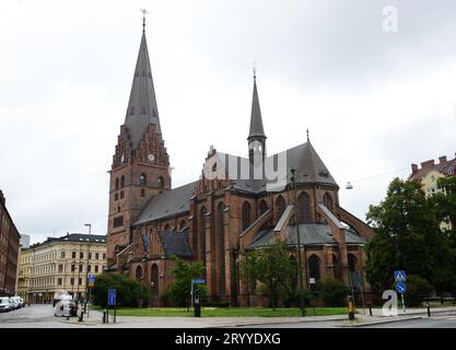 St. Peter's Church in der Altstadt von Malmö, Schweden. Stockfoto