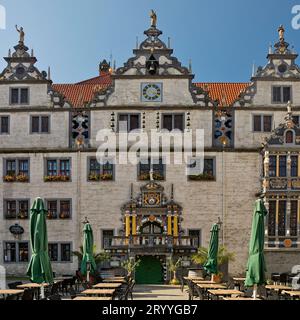 Rathaus im Stil der Weserrenaissance, Hannoversch Muenden, Niedersachsen, Deutschland, Europa Stockfoto