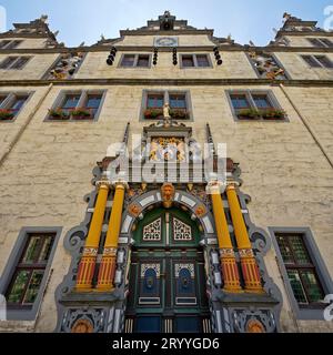 Rathaus im Stil der Weserrenaissance, Hannoversch Muenden, Niedersachsen, Deutschland, Europa Stockfoto