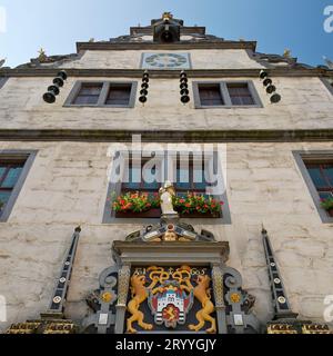 Rathaus im Stil der Weserrenaissance, Hannoversch Muenden, Niedersachsen, Deutschland, Europa Stockfoto