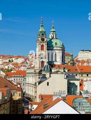 Nikolaikirche, Prager Kleinseite, Prag, Tschechische Republik Stockfoto