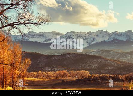 Spätherbst in Colorado Stockfoto
