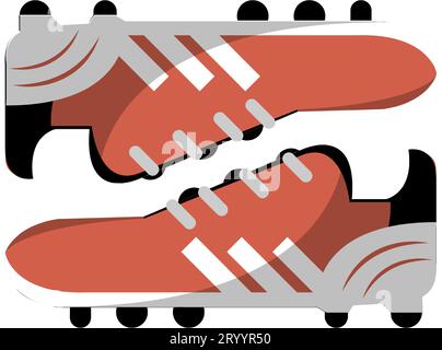 Sportschuhe zum Laufen, Turnschuhe zum Joggen Stock Vektor