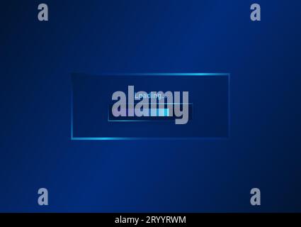 Technologie Hintergrund Technologie Laden Bildschirm zeigt die Leistung der Datenverarbeitung an. Geeignet für Illustration, Poster, Spielbildschirm, Anmeldung zur Nutzung von Technologie Stock Vektor