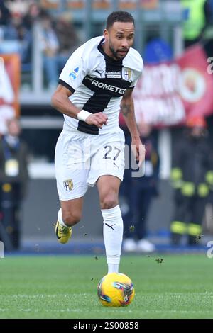 Rom, Latium. Dezember 2024. Hernani während des Spiels der Serie A zwischen Roma und Parma im Olympiastadion, Italien, 22. Dezember 2024. Gutschrift: massimo insabato/Alamy Live News Stockfoto