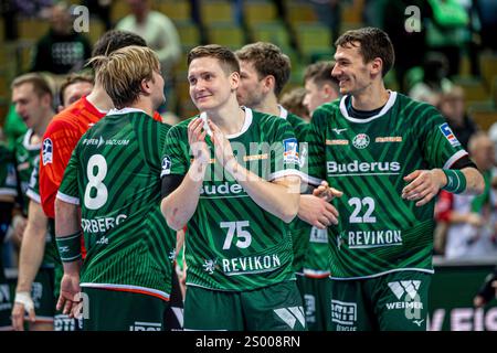 Wetzlar, Deutschland. Dezember 2024. Domen Novak (#75 HSG Wetzlar) Handball-Bundesliga; HSG Wetzlar - VfL Gummersbach: Wetzlar, 22.12.24 Credit: dpa/Alamy Live News Stockfoto