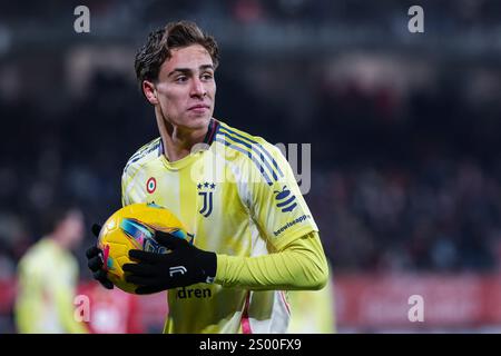 Italien. Dezember 2024. Kenan Yildiz vom Juventus FC wurde 2024/25 während des Fußballspiels der Serie A zwischen AC Monza und Juventus FC im U-Power Stadium gezeigt Stockfoto